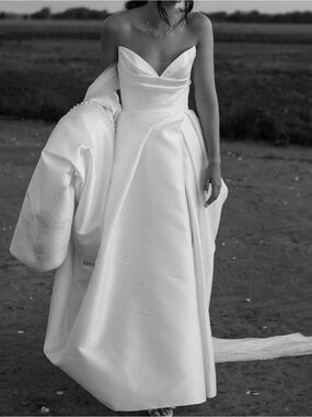 Ines Di Santo Classic Strapless A-Line Wedding Dress